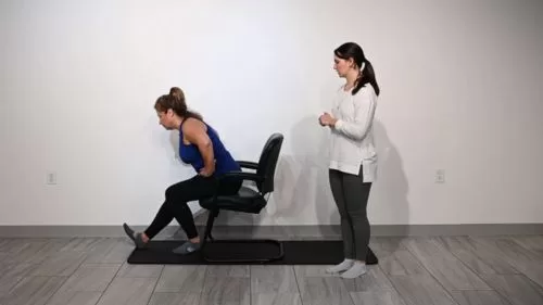 indi seated hamstring stretch exercise